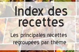 Index des Recettes